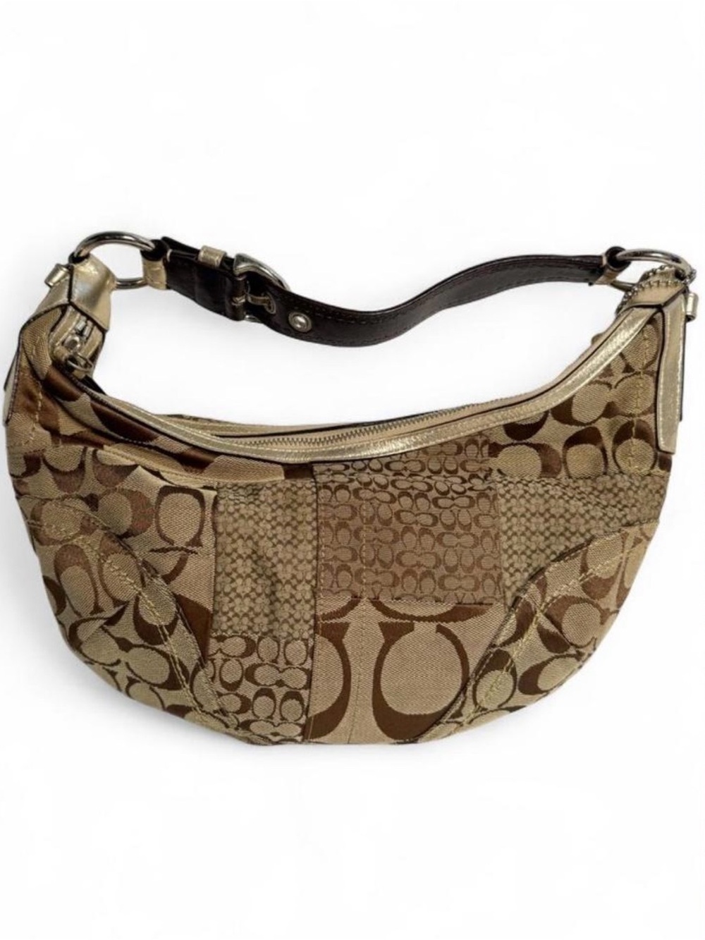 Vintage Coach Soho Patchwork Signature C Shoulder Bag F12315 Y2K